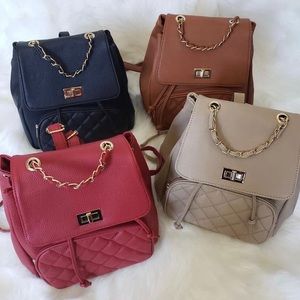 Beautiful fashion backpack purses assorted colors available